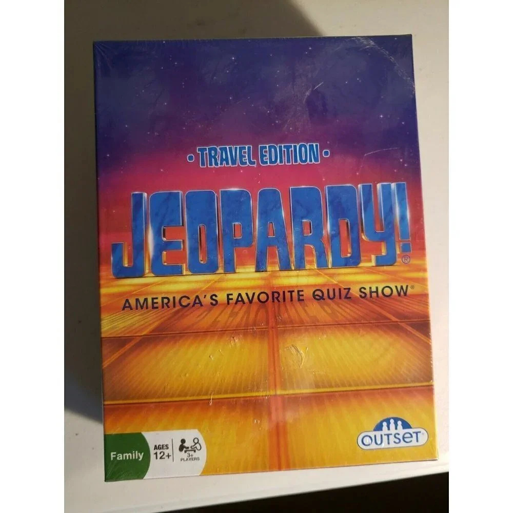 Jeopardy! Travel Edition Game. (Outset 2016 Ages 12+) NIB, Factory Sealed.